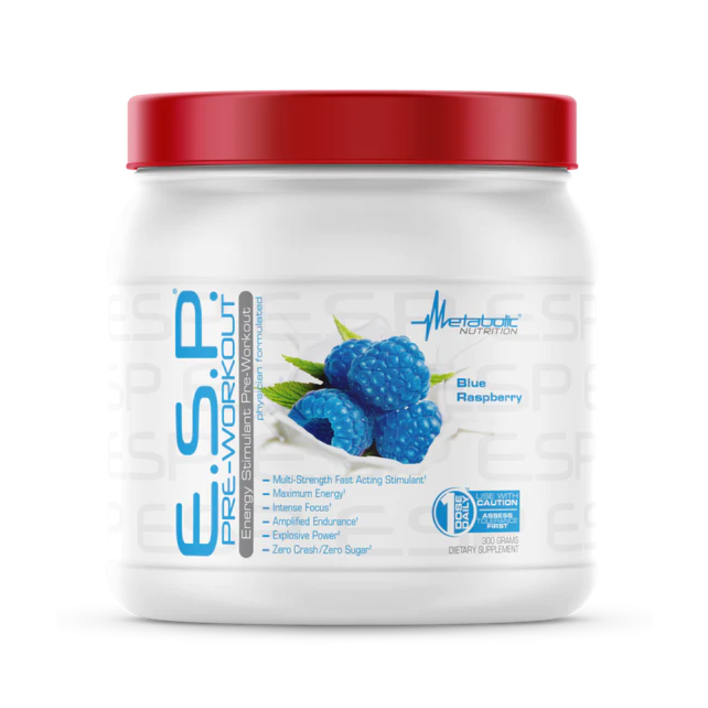 Metabolic Nutrition - E.S.P. Pre workout 300g blue raspberry
