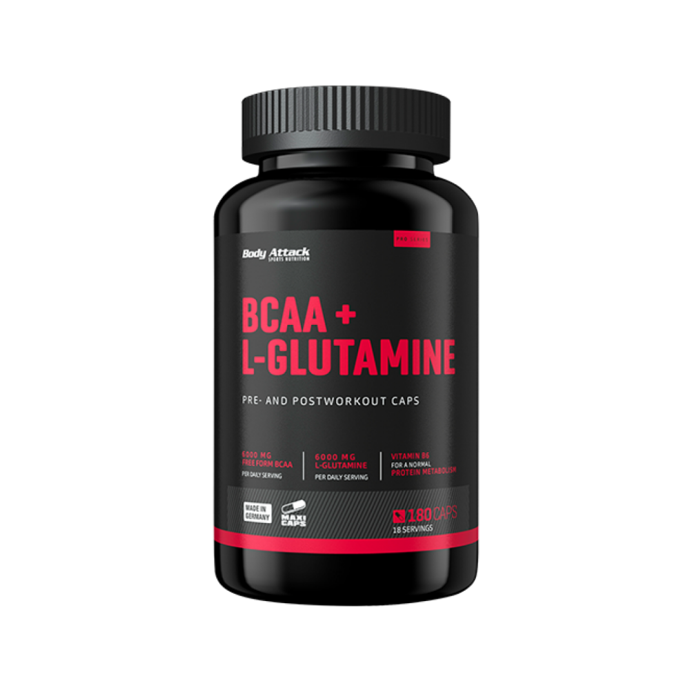 Body Attack - BCAA + L-Glutamine (180 Caps)