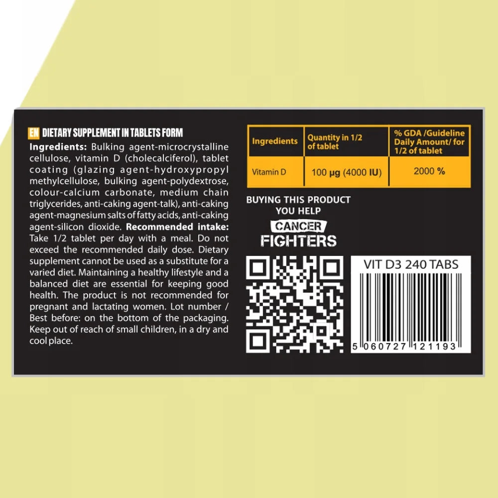 HIRO.LAB - Vitamin D3 8000IU – 240 Tabs