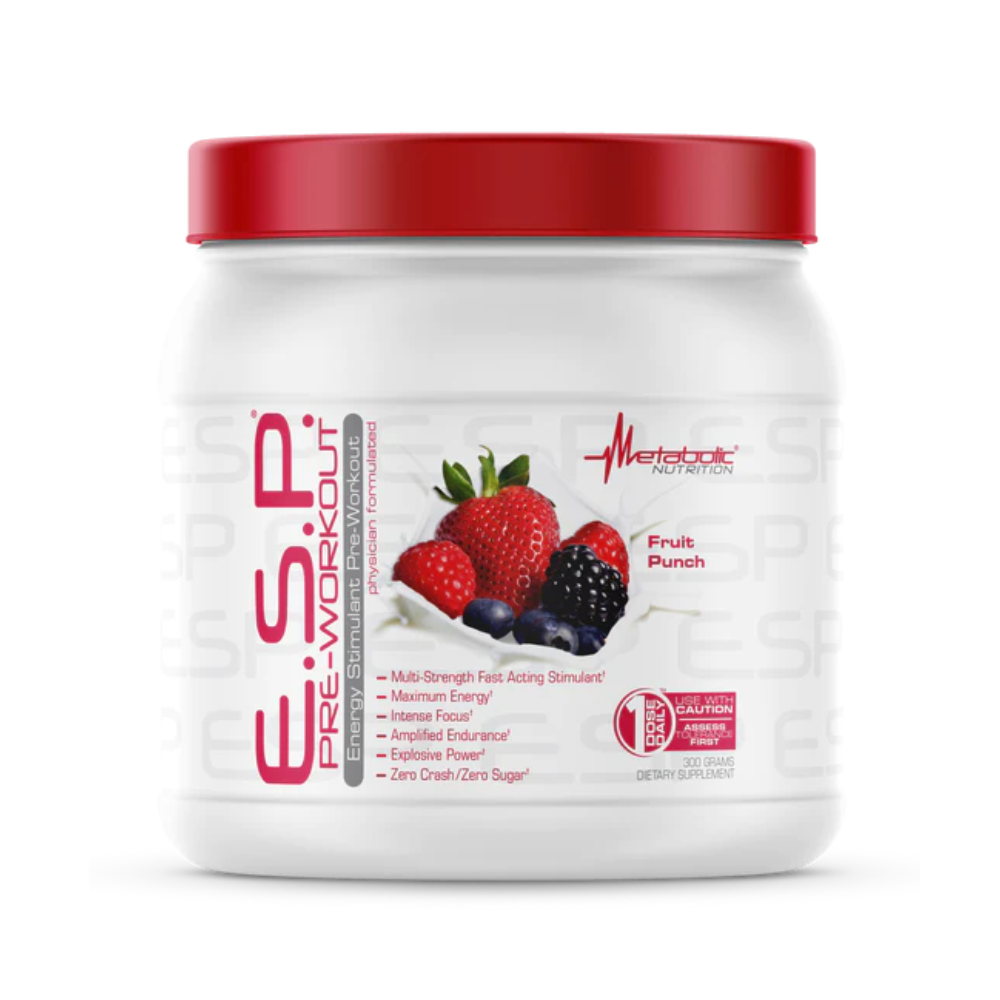 Metabolic Nutrition - E.S.P. Pre workout 300g fruit punch