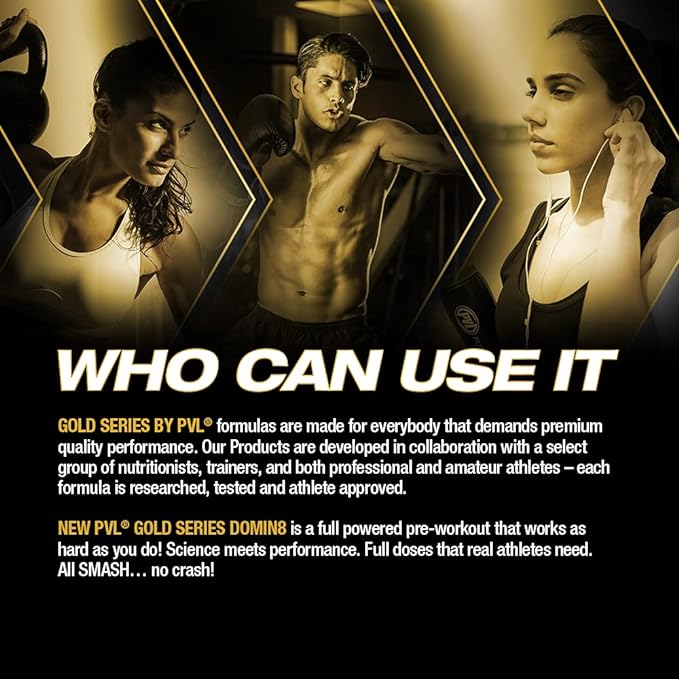 PVL - (Gold Series) DOMIN8 Pre-Workout 225g