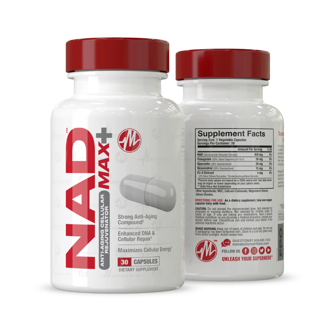 Metabolic Nutrition - NAD MAX+ 30 Caps