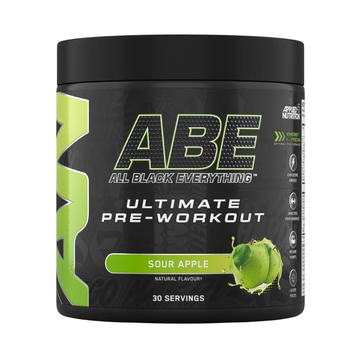 Applied Nutrition - ABE All Black Everything - مسحوق ما قبل التمرين فائق التركيز 375 جم