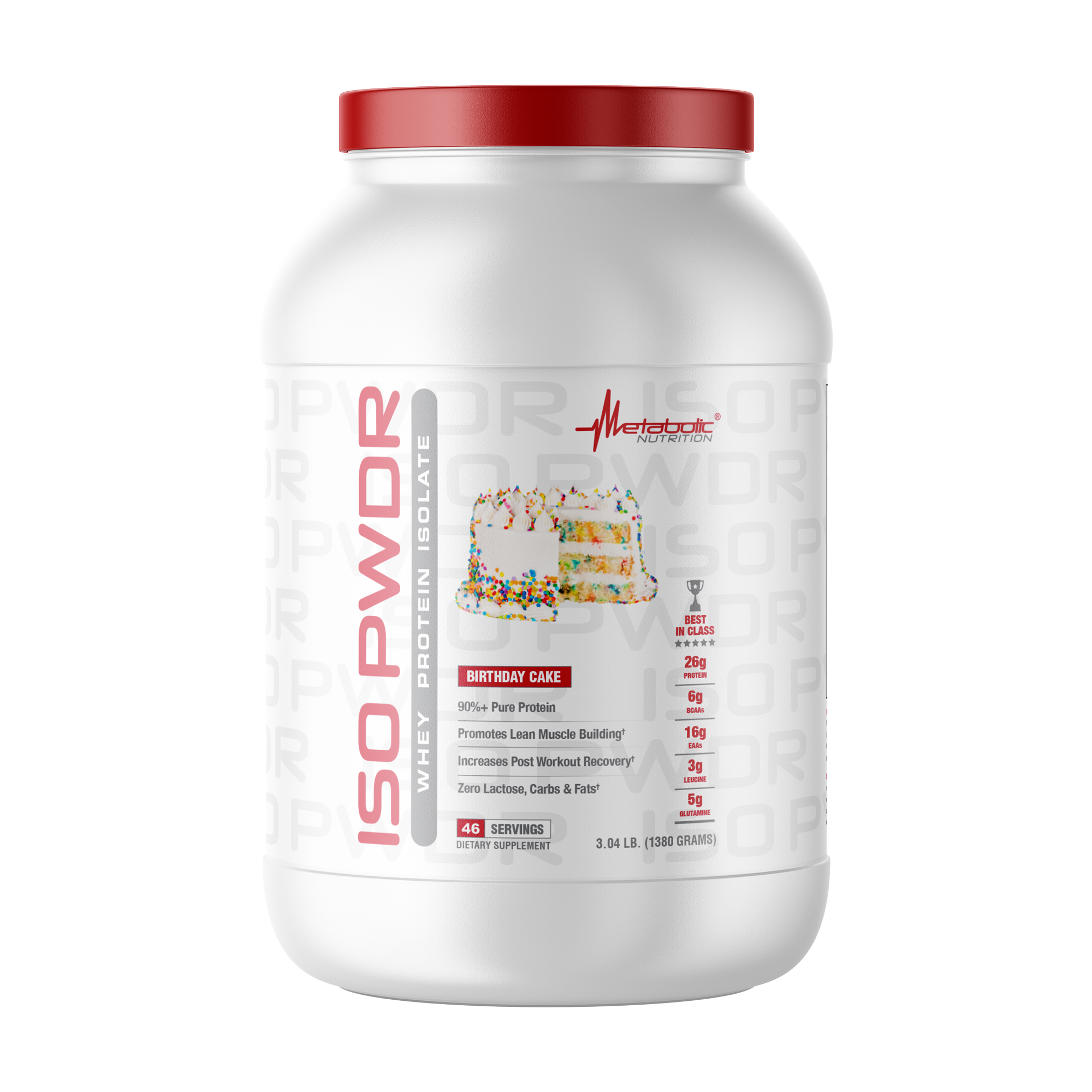 Metabolic Nutrition - ISO PWDR Whey Protein Isolate 1.38kg (3.04lbs)