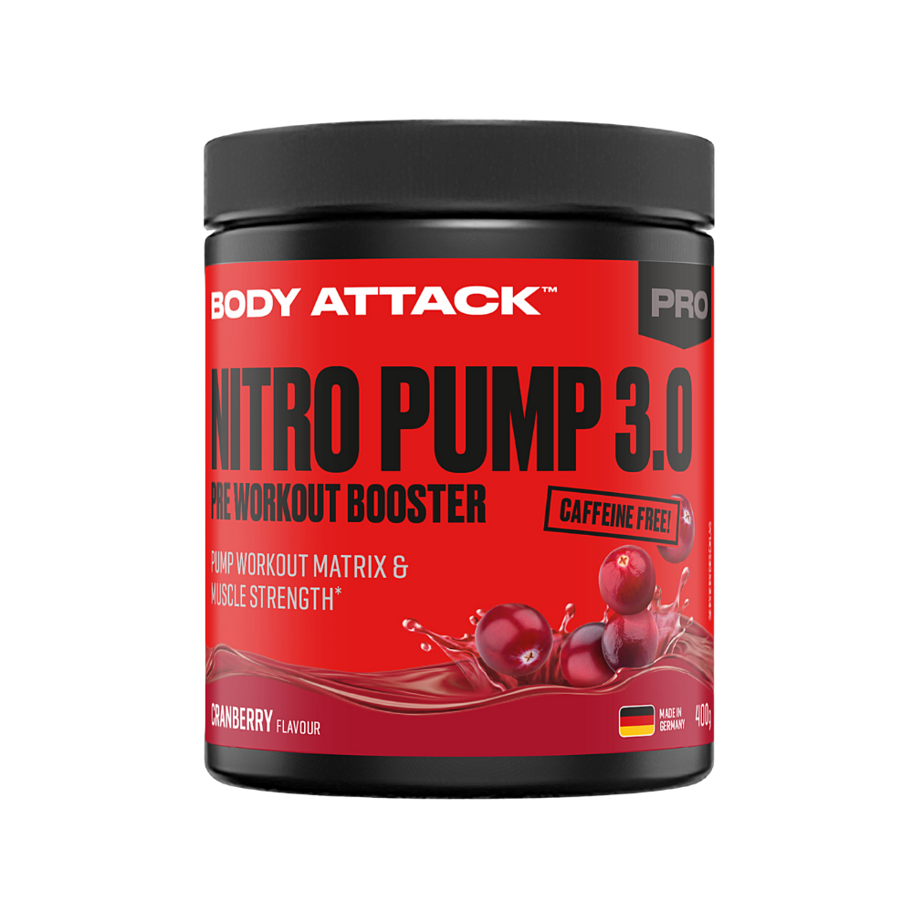 Body Attack - Nitro Pump 3.0 (400g) Pre Workout Booste cranberry