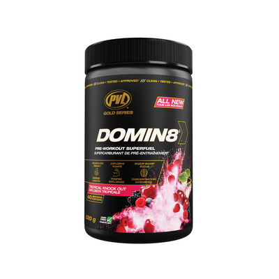 PVL - (Gold Series) DOMIN8 Pre-Workout 520g