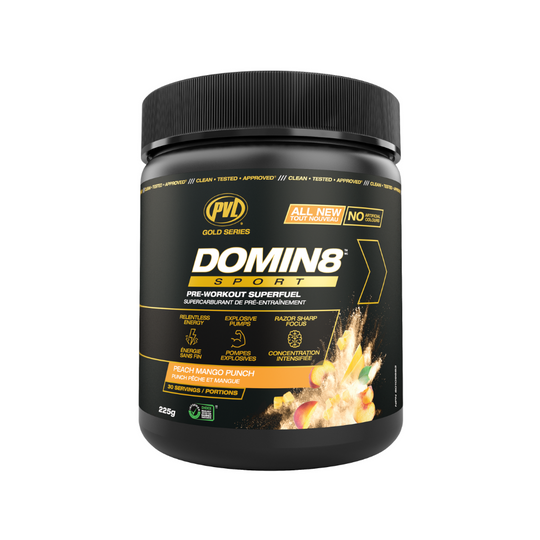 PVL - (Gold Series) DOMIN8 Pre-Workout 225g