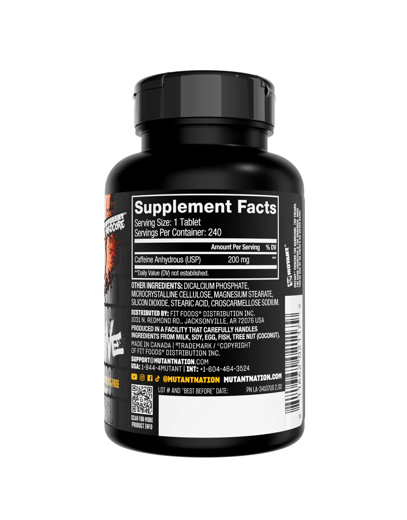 Mutant - Caffeine Maximum Strength (240 Tabs)