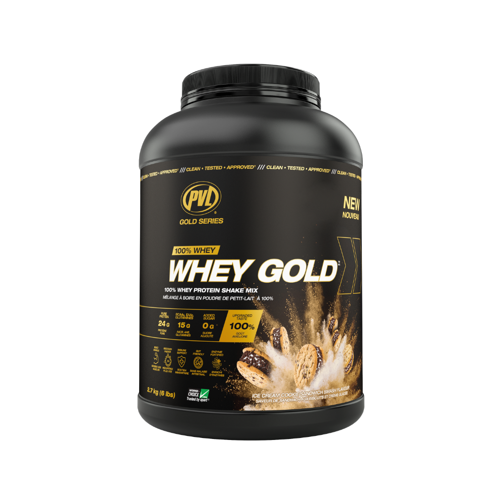PVL - (Gold Series) 100% Whey Gold 2.7kg Ice Cream Cookie