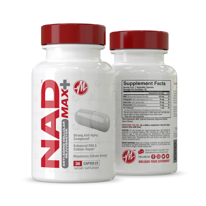 Metabolic Nutrition - NAD MAX+ 30 Caps