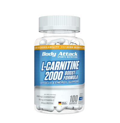 Body Attack - L-Carnitine 2000 (100 كبسولة)