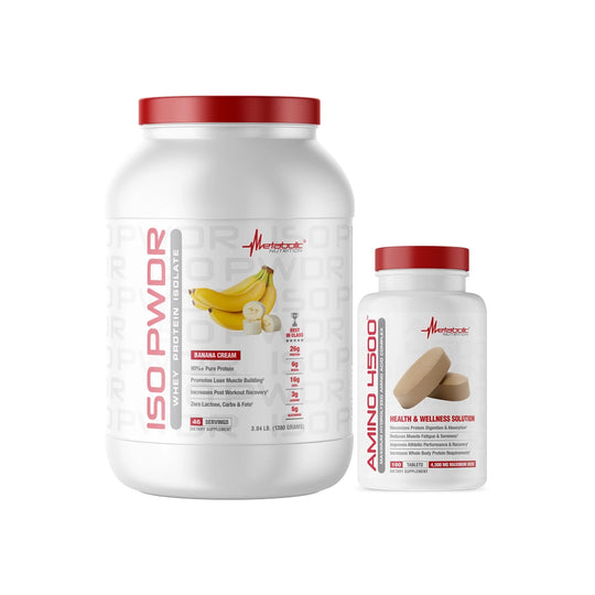 Metabolic Nutrition - ISO PWDR Whey Protein Isolate 1.38kg (3.04lbs) + Amino 4500™ 180 Capsules