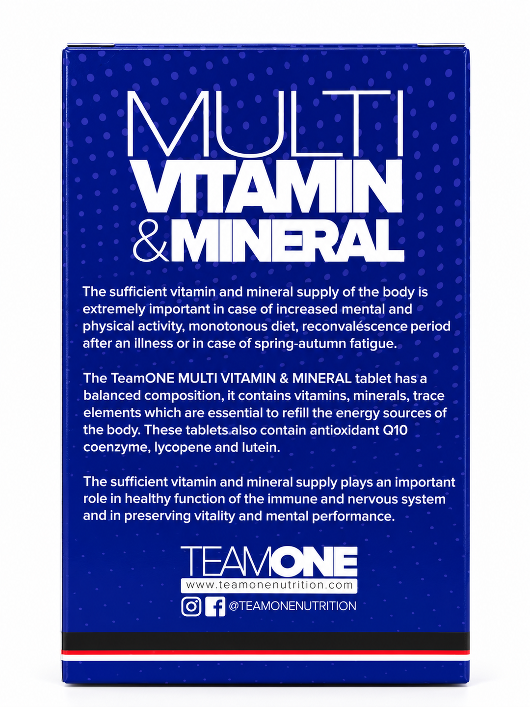 TeamOne Life - Multivitamin &amp; Mineral 30 Tablets