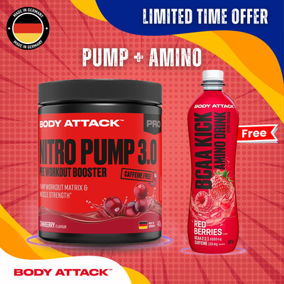 Body Attack - Nitro Pump 3.0 (400 جرام) معزز قبل التمرين²