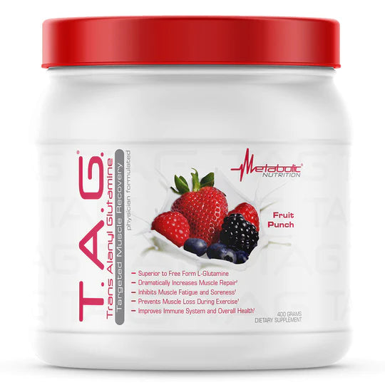 Metabolic Nutrition - T.A.G Trans Alanyl Glutamine 400g - Eliwell