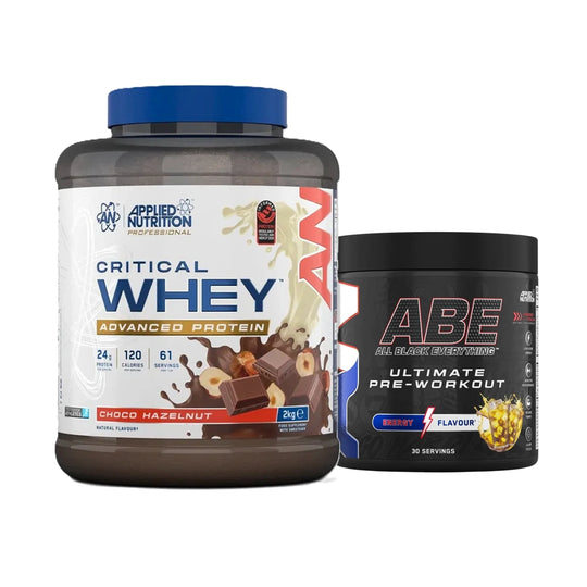 Applied Nutrition - Critical Whey Protein 2kg + ABE Pre-Workout Powder 375g