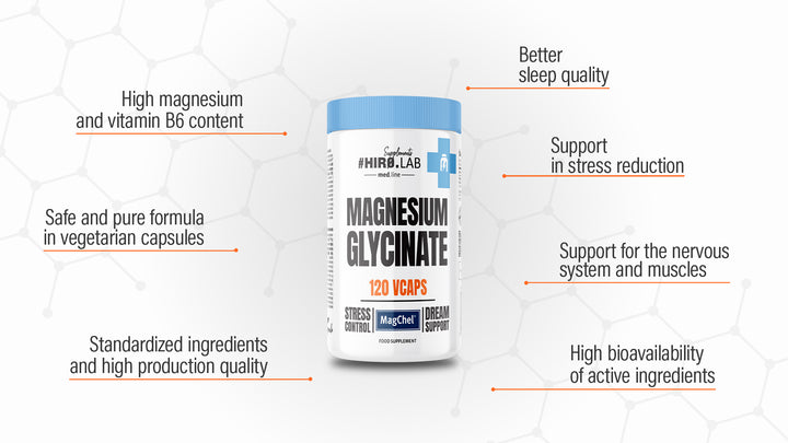 HIRO.LAB - Magnesium Glycinate 120 Vege Caps